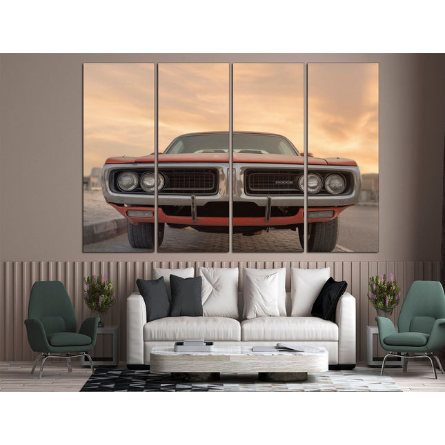 American machine on canvas Classic cars Car on canvas Gift for boys Retro cars Supercar gift Supercar wall art Car on poster Car decor Car