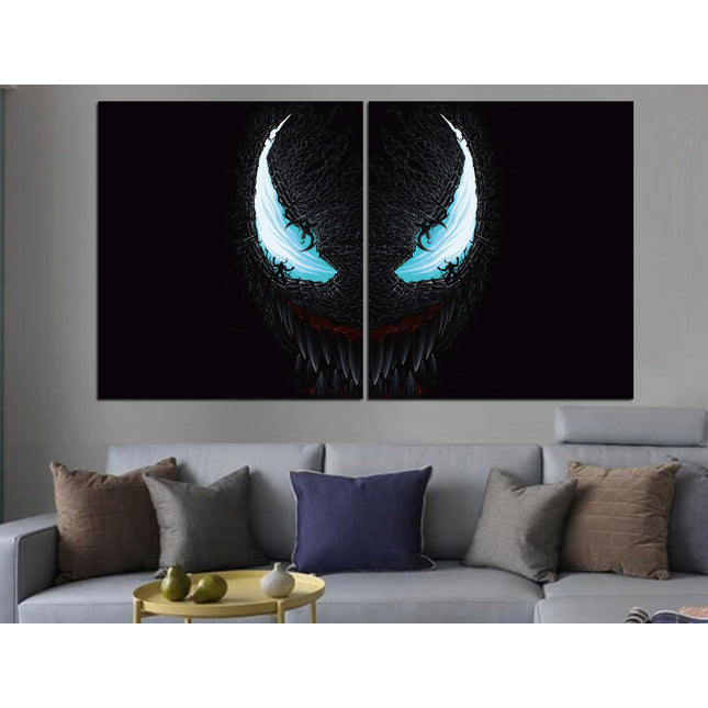 Collage art Perfect canvas Superhero on canvas Collage wall prints Superhero portrait Venom canvas Comics on canvas Large canvas art