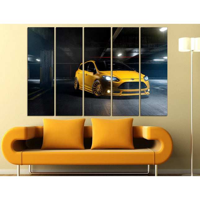 Yellow ford Auto america Yellow car on canvas Supercar wall art Boys room poster Car on canvas Car on canvas Supercar gift