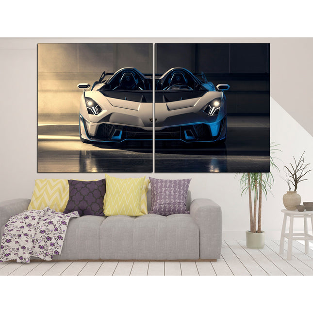 Lamborghini canvas Custom print canvas Canvas for room Racing car Gift for boys Supercar wall art F1 formula on canvas fantastic car