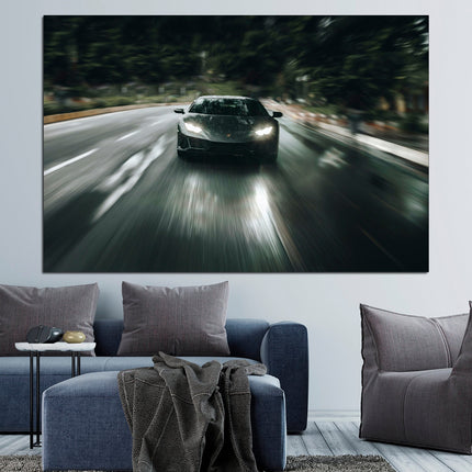 Supercar wall art Boys room poster Car on canvas Poster in the garage German car Canvas for garage Mclaren wall decor Lamborghini canvas