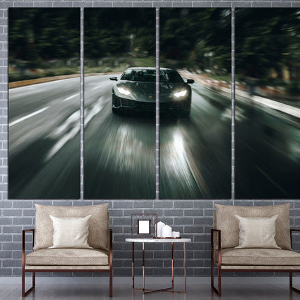 Supercar wall art Boys room poster Car on canvas Poster in the garage German car Canvas for garage Mclaren wall decor Lamborghini canvas
