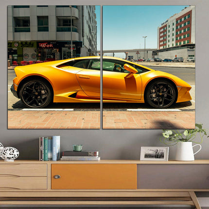 Lamborghini photo Car on canvas Lamborghini prints Motivational canvas Lambo image Boys room poster Devil car