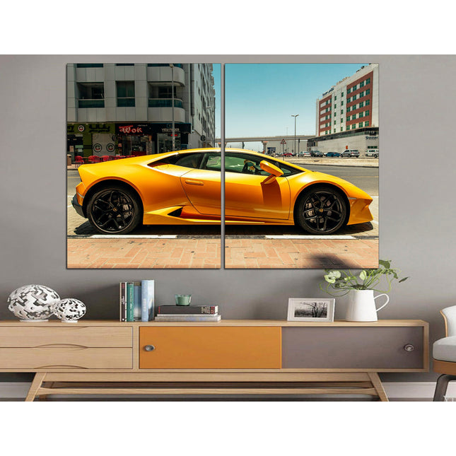 Lamborghini photo Car on canvas Lamborghini prints Motivational canvas Lambo image Boys room poster Devil car