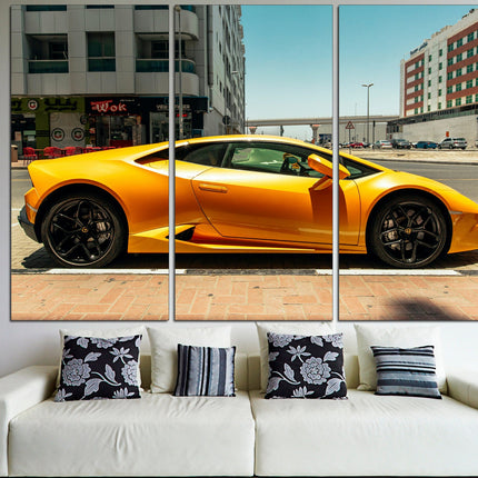 Lamborghini photo Car on canvas Lamborghini prints Motivational canvas Lambo image Boys room poster Devil car