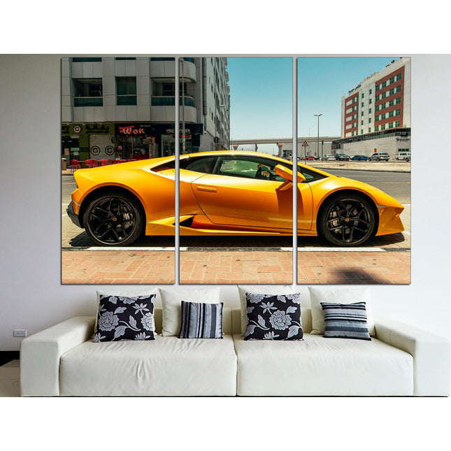 Lamborghini photo Car on canvas Lamborghini prints Motivational canvas Lambo image Boys room poster Devil car