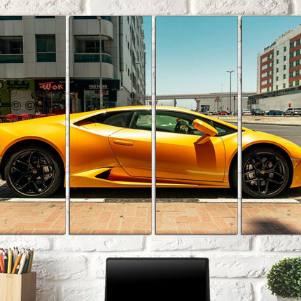 Lamborghini photo Car on canvas Lamborghini prints Motivational canvas Lambo image Boys room poster Devil car