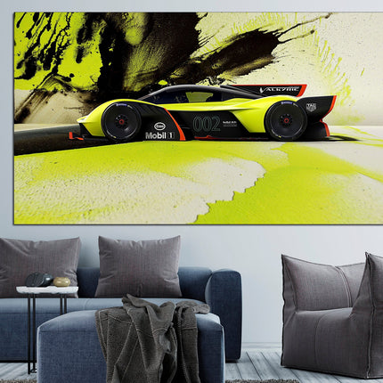 Ferrari print Yellow ferrari Ferrari canvas print Machine on canvas Bugatti on canvas Gift for boys Ferrari gift idea