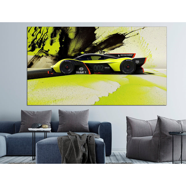 Ferrari print Yellow ferrari Ferrari canvas print Machine on canvas Bugatti on canvas Gift for boys Ferrari gift idea