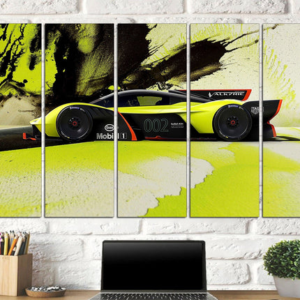 Ferrari print Yellow ferrari Ferrari canvas print Machine on canvas Bugatti on canvas Gift for boys Ferrari gift idea