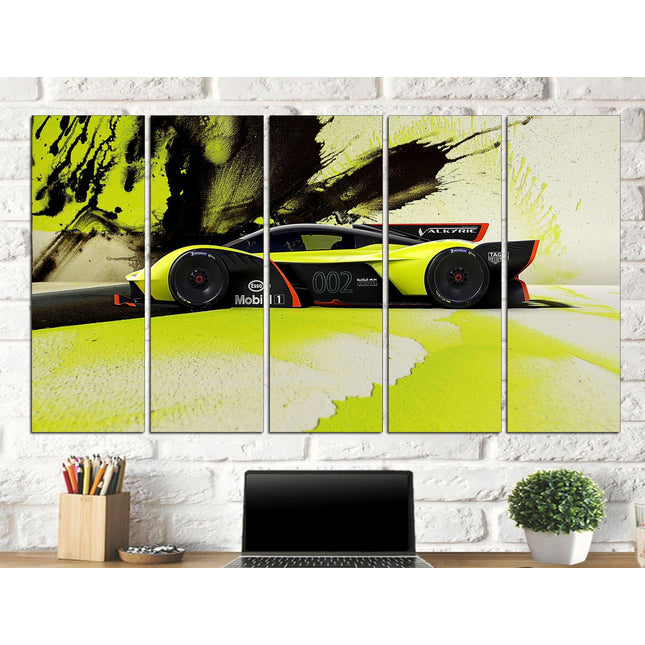 Ferrari print Yellow ferrari Ferrari canvas print Machine on canvas Bugatti on canvas Gift for boys Ferrari gift idea