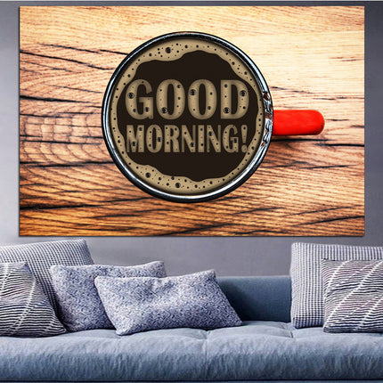 Coffee bar decor Canvas for kitchen Pie on canvas Coffee on canvas Kitchen wall decor Dining room decor Modern kitchen Restaurant decor