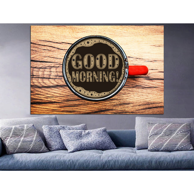 Coffee bar decor Canvas for kitchen Pie on canvas Coffee on canvas Kitchen wall decor Dining room decor Modern kitchen Restaurant decor