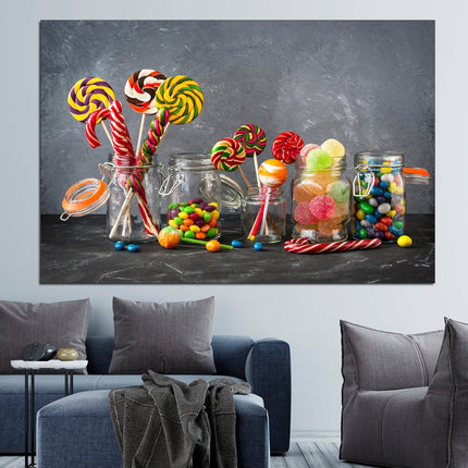 Modern art Color art print Modern wall art Color palette Vintage print Bright canvas wall One of a kind Spices on canvas Herbs and spices