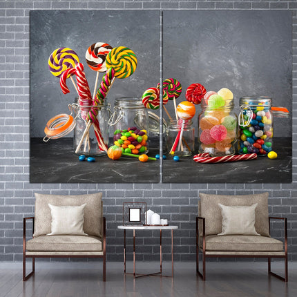 Modern art Color art print Modern wall art Color palette Vintage print Bright canvas wall One of a kind Spices on canvas Herbs and spices