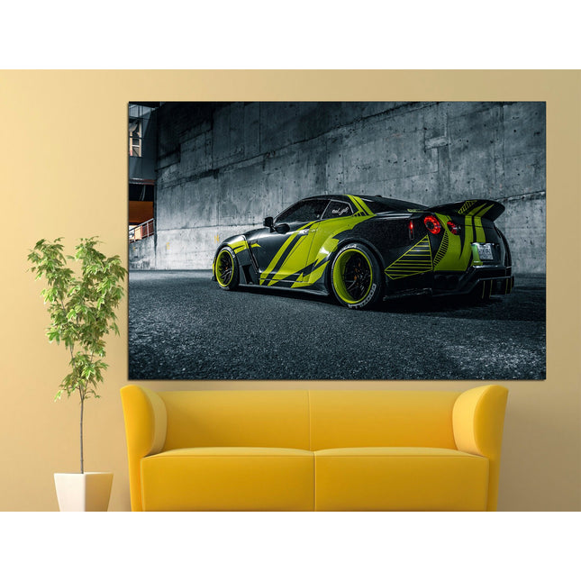 Japanese car on canvas Car on canvas Poster in the garage German car Canvas for garage Mclaren wall decor Race car on canvas