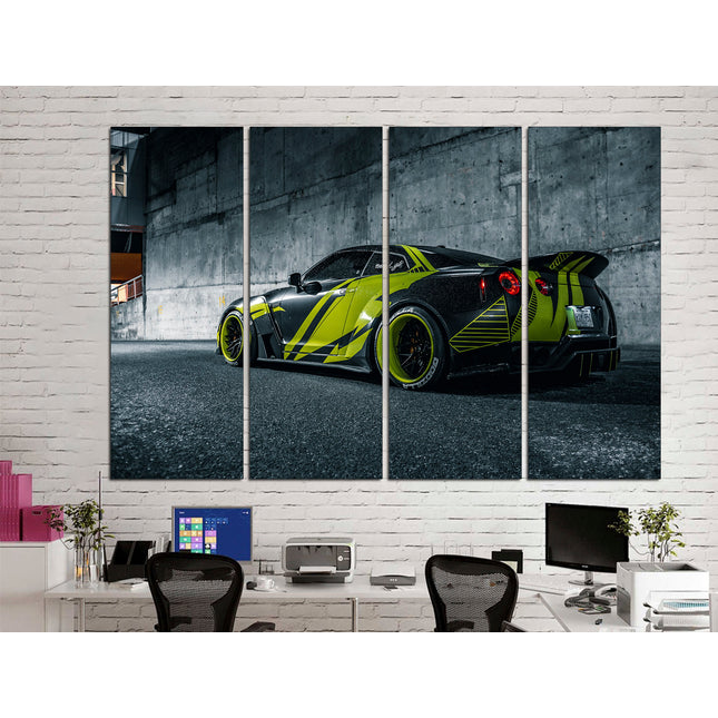 Japanese car on canvas Car on canvas Poster in the garage German car Canvas for garage Mclaren wall decor Race car on canvas