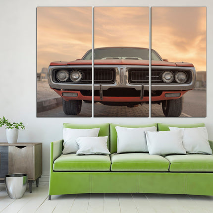American machine on canvas Classic cars Car on canvas Gift for boys Retro cars Supercar gift Supercar wall art Car on poster Car decor Car