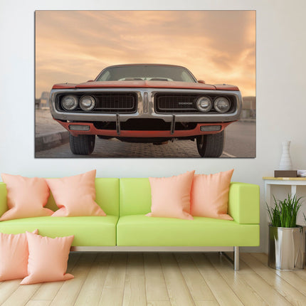 American machine on canvas Classic cars Car on canvas Gift for boys Retro cars Supercar gift Supercar wall art Car on poster Car decor Car