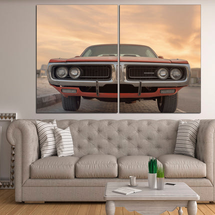 American machine on canvas Classic cars Car on canvas Gift for boys Retro cars Supercar gift Supercar wall art Car on poster Car decor Car