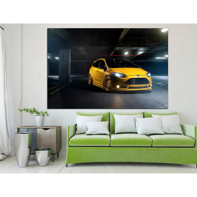 Yellow ford Auto america Yellow car on canvas Supercar wall art Boys room poster Car on canvas Car on canvas Supercar gift