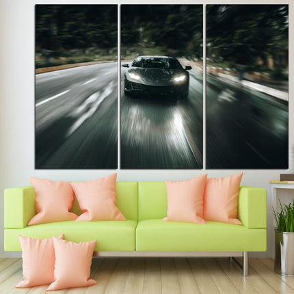 Supercar wall art Boys room poster Car on canvas Poster in the garage German car Canvas for garage Mclaren wall decor Lamborghini canvas