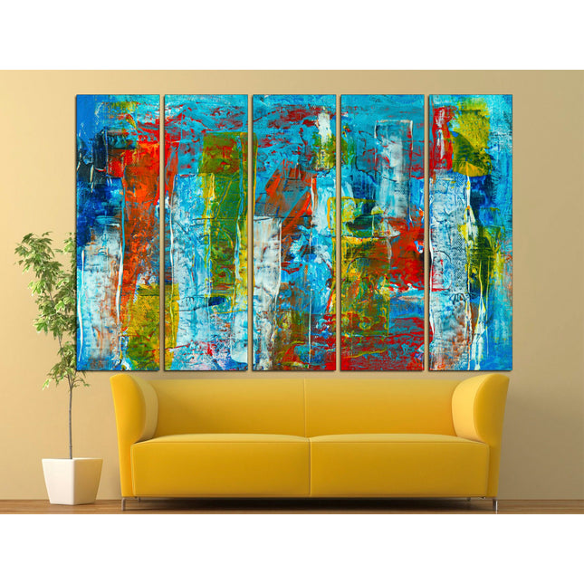 Abstract painting Art poster Living room wall art Wall art print Abstract bright art Color art print Vintage print Art poster Modern art