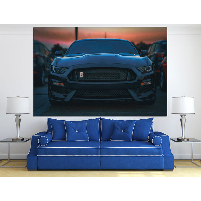 Supercar gift Race car Modern poster F1 Pit Stop Formula 1 Mustang on canvas Shelby Mustang art Schumacher art