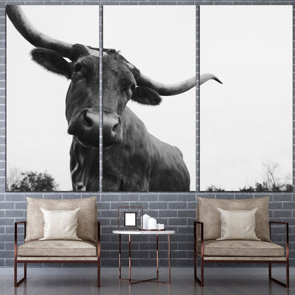 Farm wall art Cow decor Farm animal decor Texas home decor Kitchen wall art Cow print Farmer gift Multi-panel canvas Canvas art print