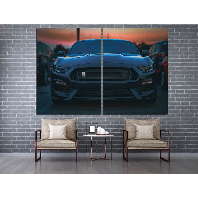 Supercar gift Race car Modern poster F1 Pit Stop Formula 1 Mustang on canvas Shelby Mustang art Schumacher art