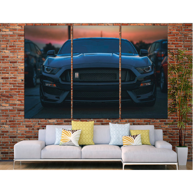Supercar gift Race car Modern poster F1 Pit Stop Formula 1 Mustang on canvas Shelby Mustang art Schumacher art