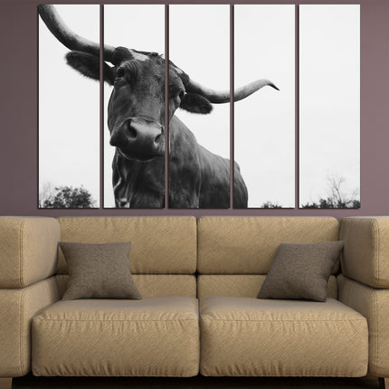 Farm wall art Cow decor Farm animal decor Texas home decor Kitchen wall art Cow print Farmer gift Multi-panel canvas Canvas art print