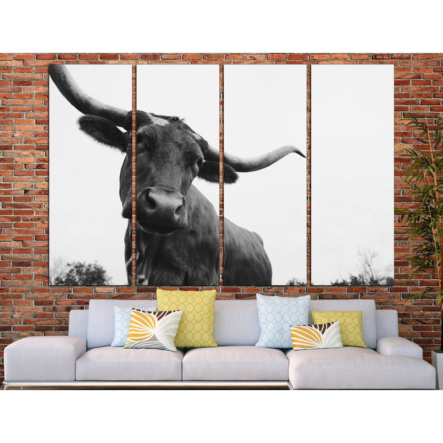 Farm wall art Cow decor Farm animal decor Texas home decor Kitchen wall art Cow print Farmer gift Multi-panel canvas Canvas art print