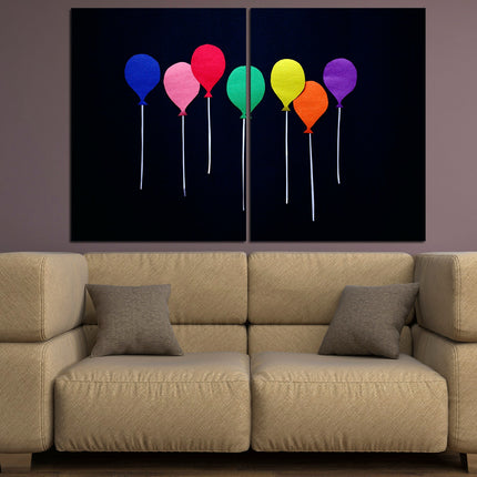 Color balloon canvas Balloon on canvas Graffiti balloon Exclusive balloon