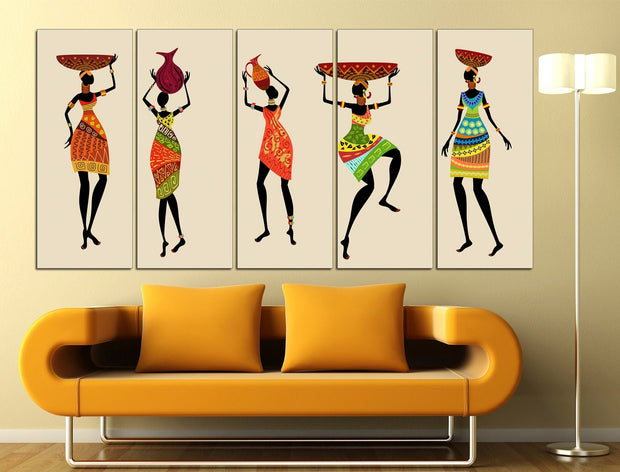 American indian art Ethnic canvas art Ethnic canvas art Indians canvas print Indians wall art Native american gift Large canvas art Decor