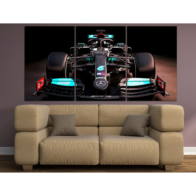 Formula one car F1 poster Canvas f1 Formula 1 car Print on canvas f1 Mercedes f1 wall art Formula 1 gift
