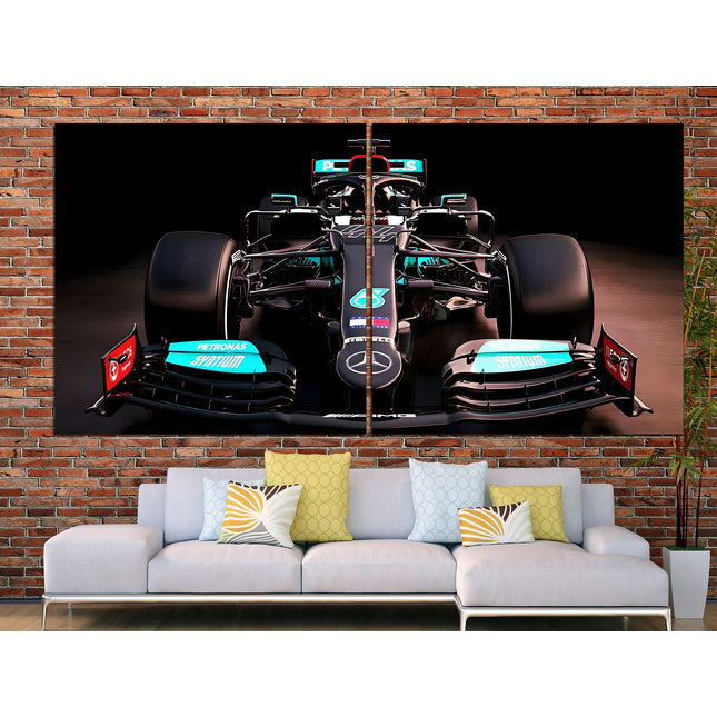 Formula one car F1 poster Canvas f1 Formula 1 car Print on canvas f1 Mercedes f1 wall art Formula 1 gift