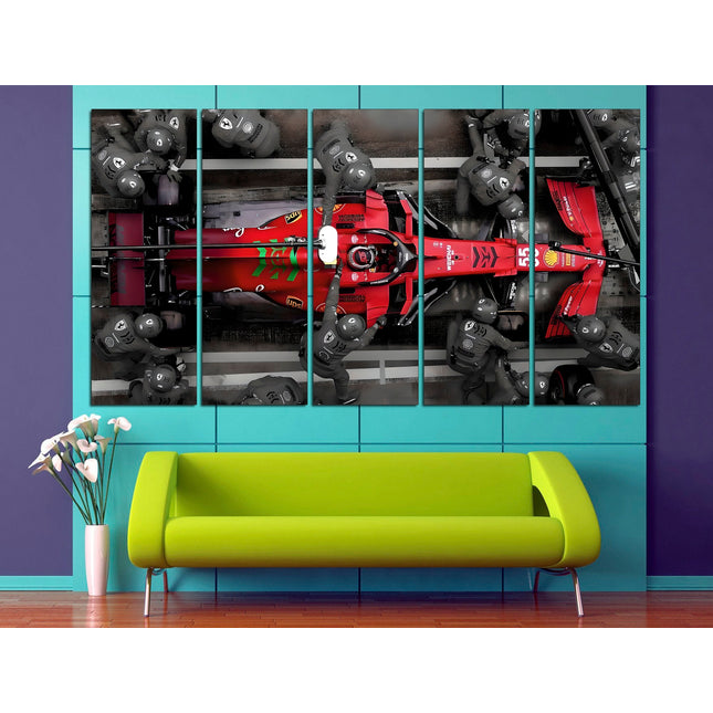 Racing car canvas Formula 1 wall art Sports canvas Racing wall art Formula one Home decor wall art Car wall art