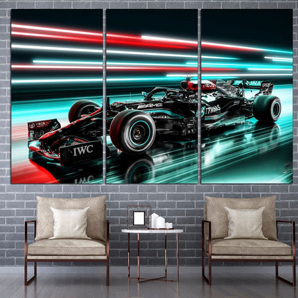 Racing car canvas Formula 1 wall art Sports canvas Racing wall art Formula one Home decor wall art Car wall art