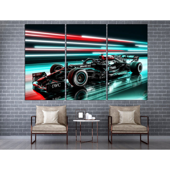 Racing car canvas Formula 1 wall art Sports canvas Racing wall art Formula one Home decor wall art Car wall art