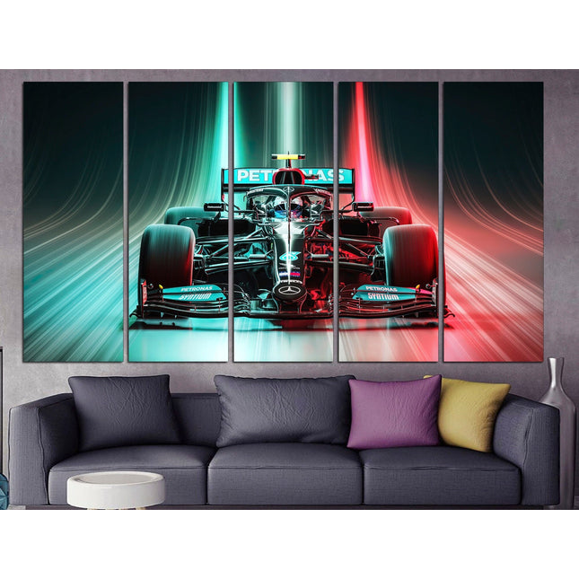 Formula one car F1 poster Canvas f1 Formula 1 car Print on canvas f1 Mercedes f1 wall art Formula 1 gift