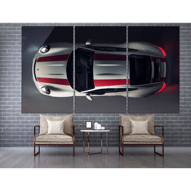 Green porsche Porsche 911 Racing car Gift for boys Vintage car Vintage car