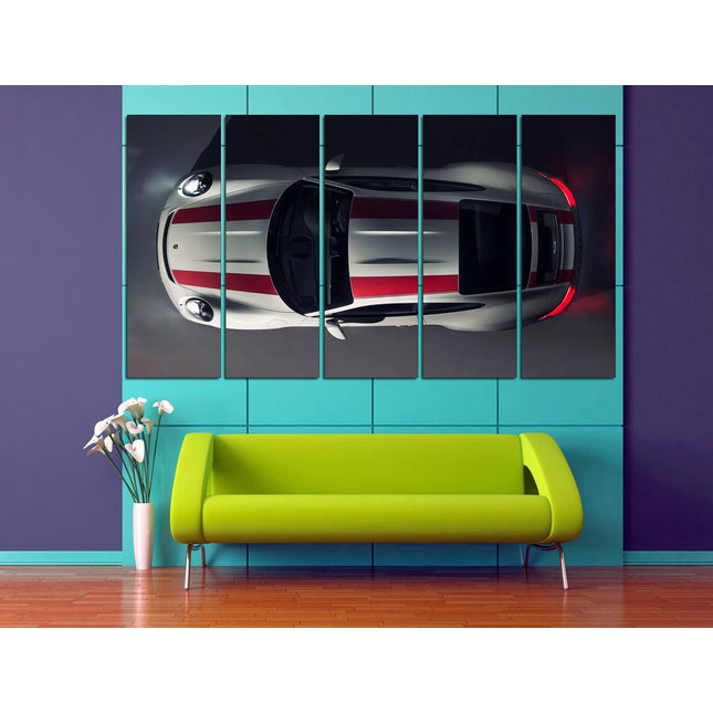Green porsche Porsche 911 Racing car Gift for boys Vintage car Vintage car
