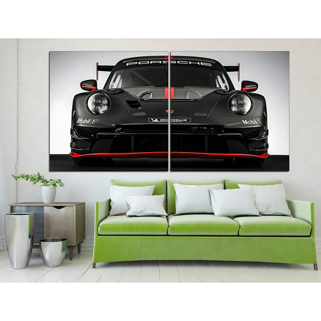 Porsche poster White porsche Car art Black porsche