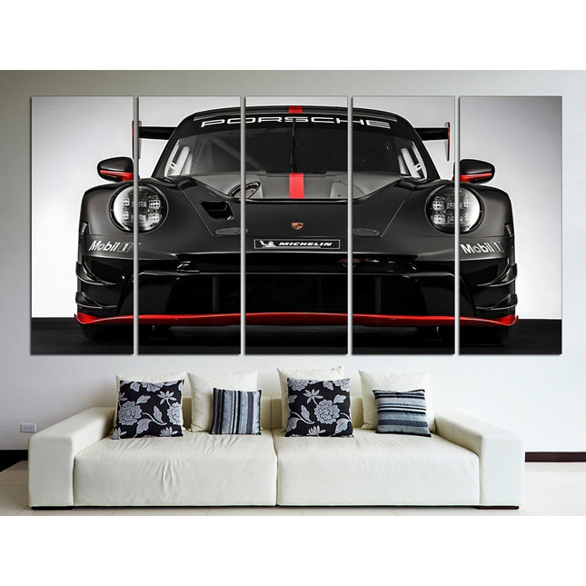 Porsche poster White porsche Car art Black porsche