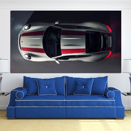 Green porsche Porsche 911 Racing car Gift for boys Vintage car Vintage car