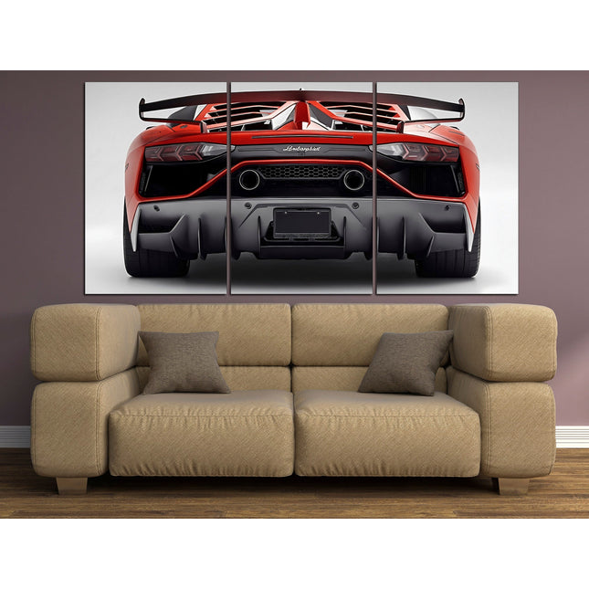 Lamborghini poster Black lamborghini Extra Large Wall Art