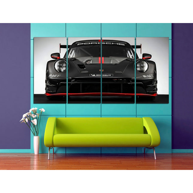 Porsche poster White porsche Car art Black porsche