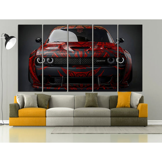 Mustang canvas American car Garage poster