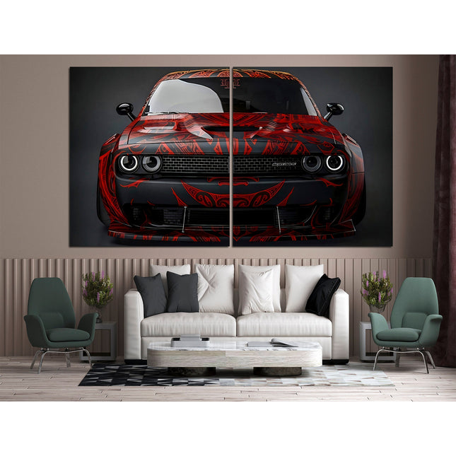Mustang canvas American car Garage poster
